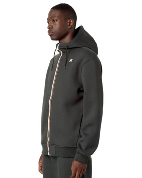 Felpa Uomo K-Way Rainer Spacer Verde