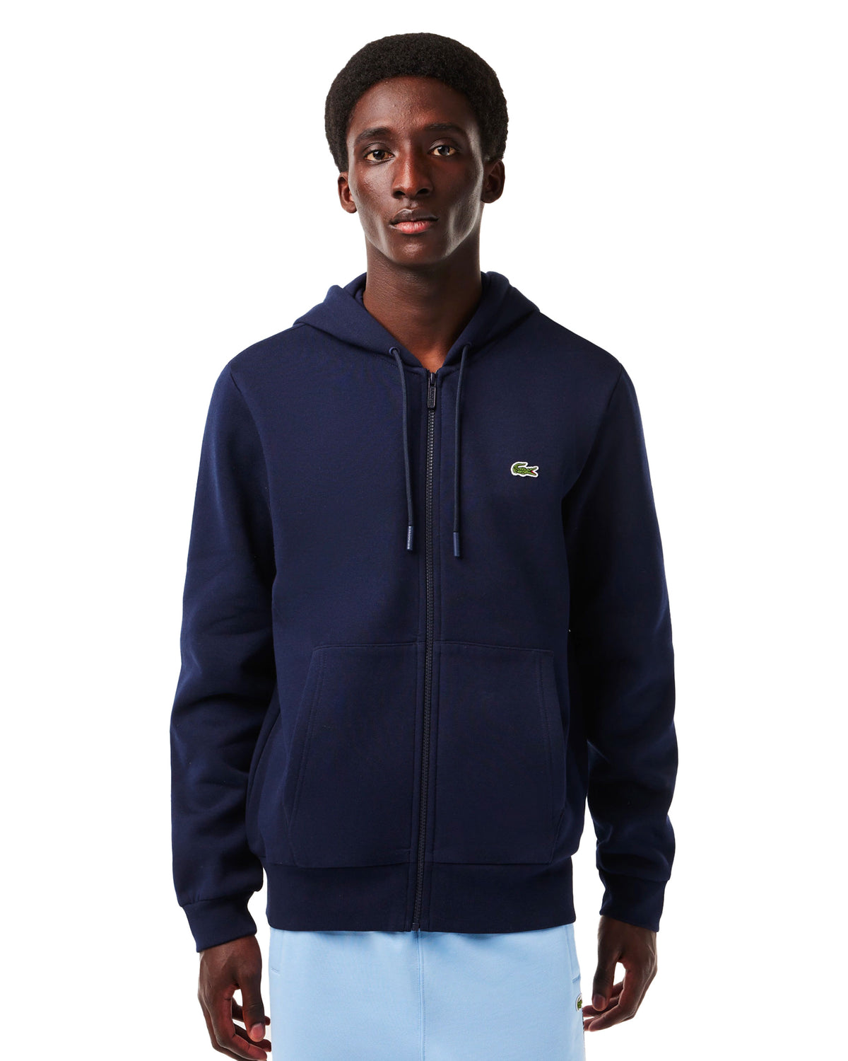 Man Hoodie Lacoste Basic Blue