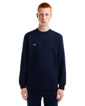 Man Sweatshirt Lacoste Basic Logo Blue