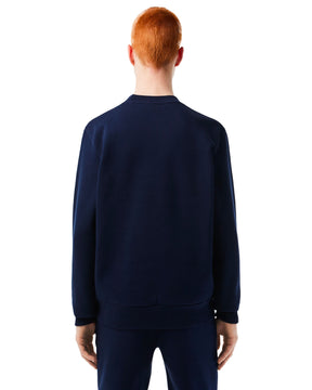 Man Sweatshirt Lacoste Basic Logo Blue