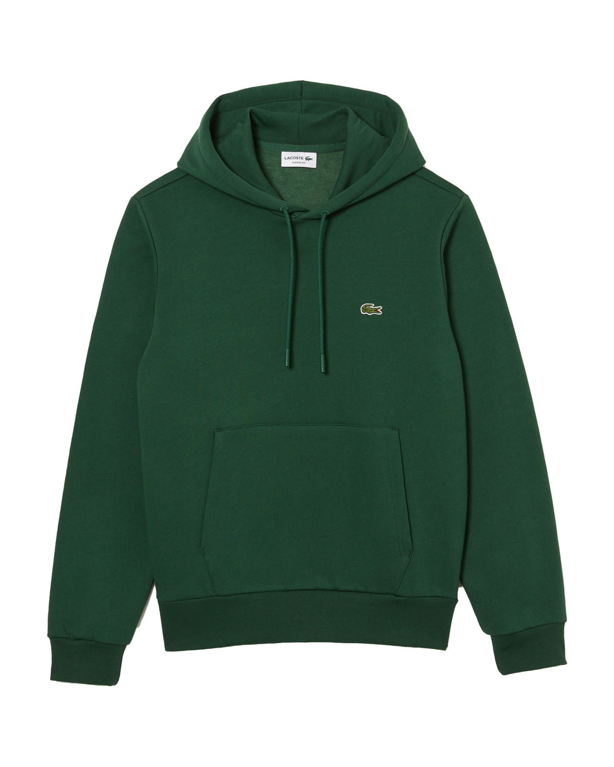 Felpa Uomo Lacoste Basic Logo Verde