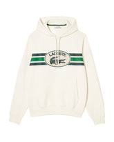 Man Hoodie Lacoste Big Logo Cream