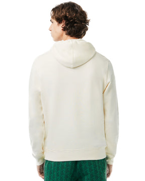 Man Hoodie Lacoste Big Logo Cream