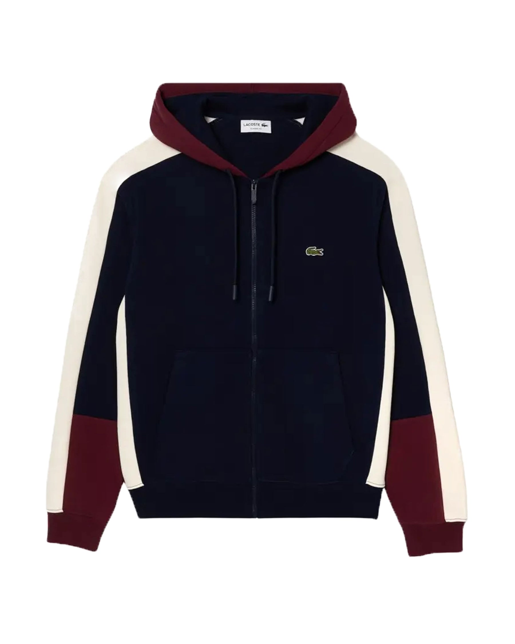 Man Hoodie Lacoste Blue Bordeaux