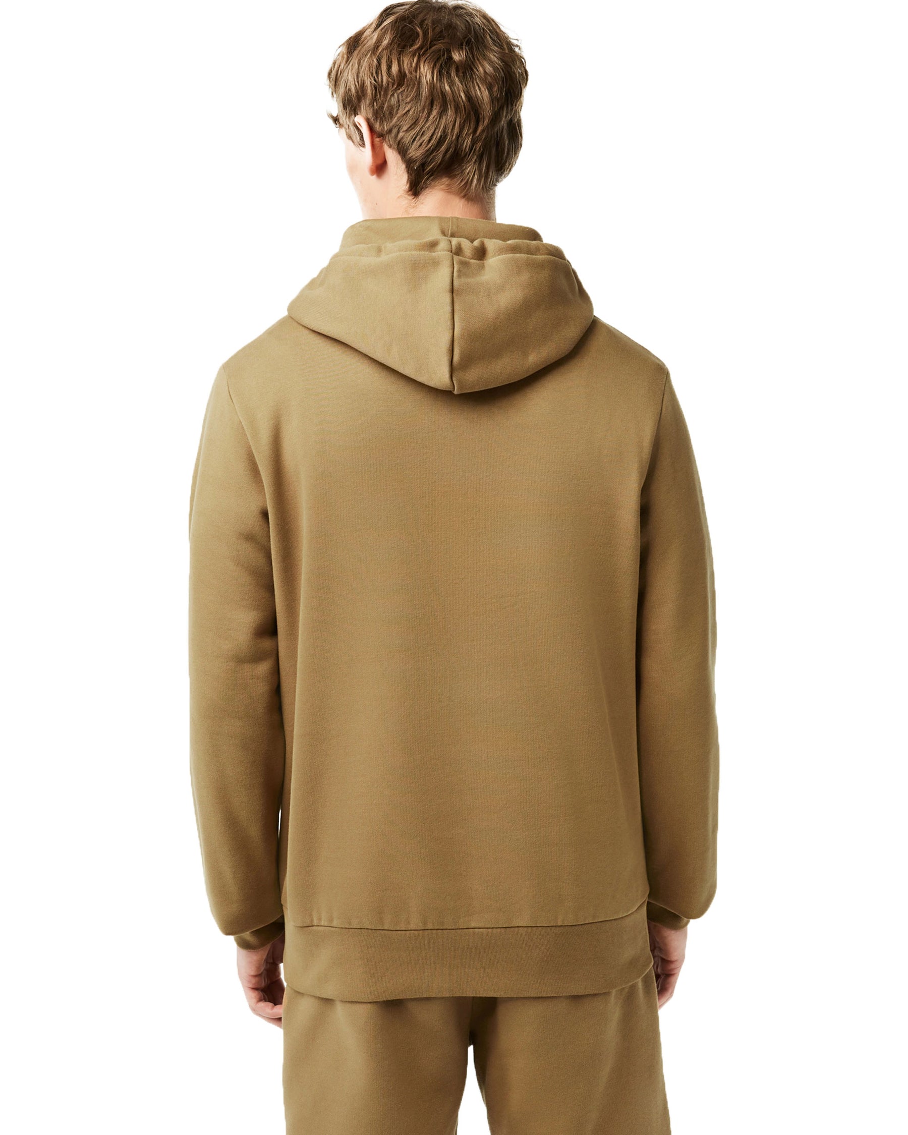 Man Hoodie Lacoste Classic Logo Brown