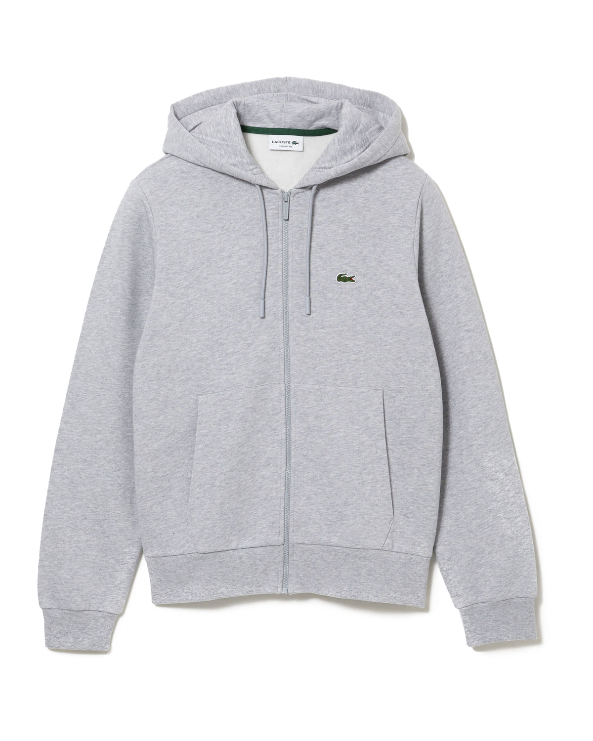 Felpa Uomo Lacoste Full Zip Grigio