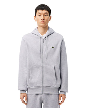 Felpa Uomo Lacoste Full Zip Grigio