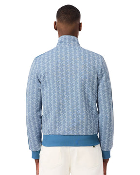 Men's Monogram Jacquard Sweatshirt Clear Blue