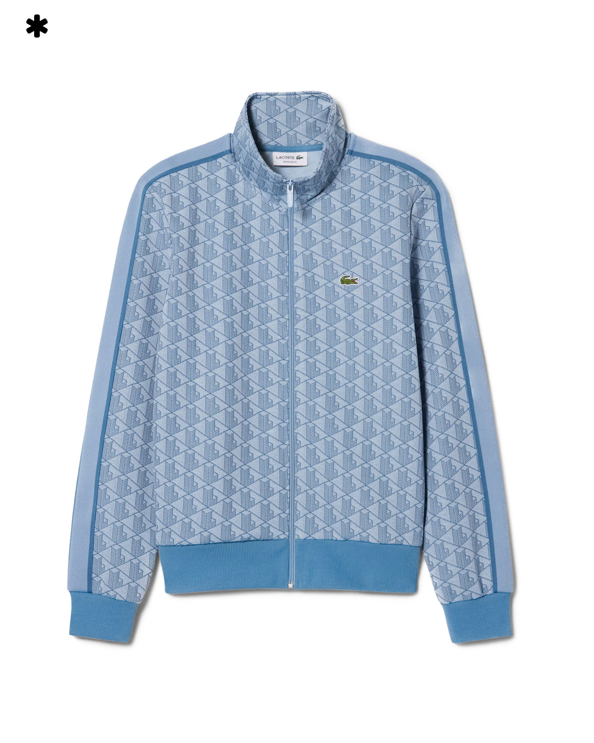 Felpa Uomo Jacquard Monogramma Celeste