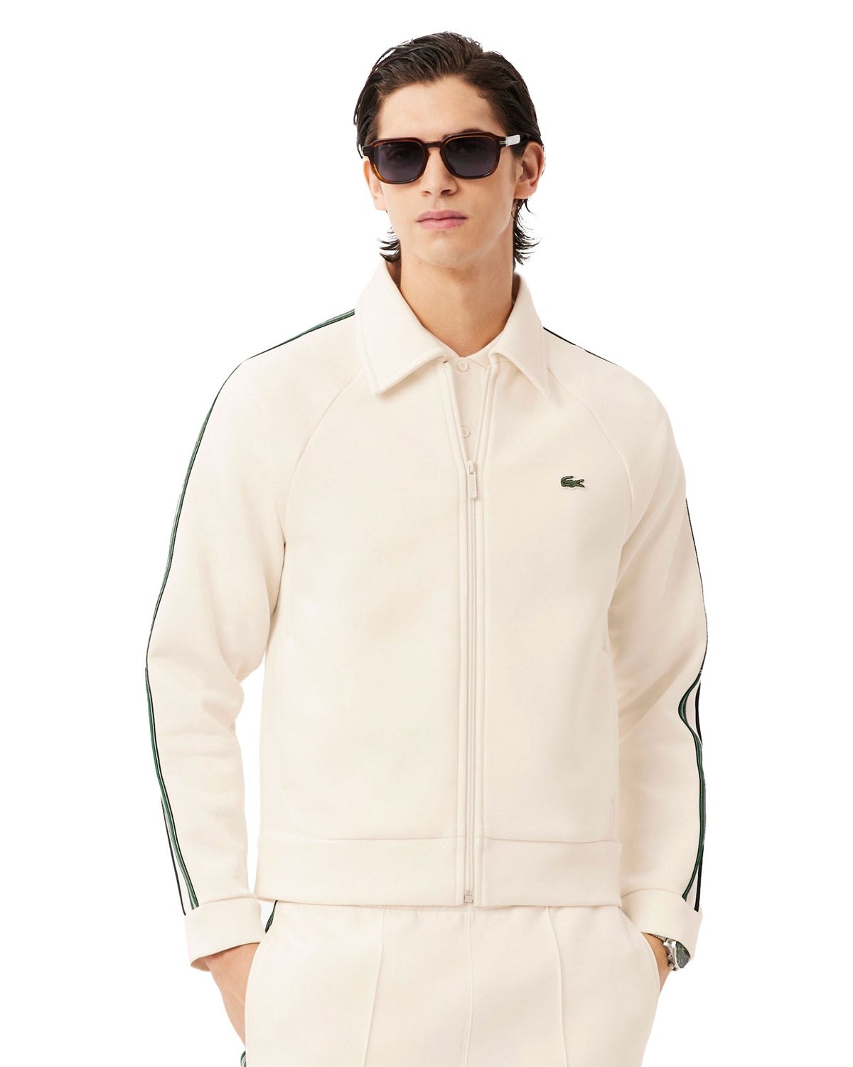 Felpa Uomo Lacoste Made In France Beige