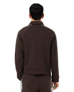 Man Sweatshirts Lacoste Made in France Brown