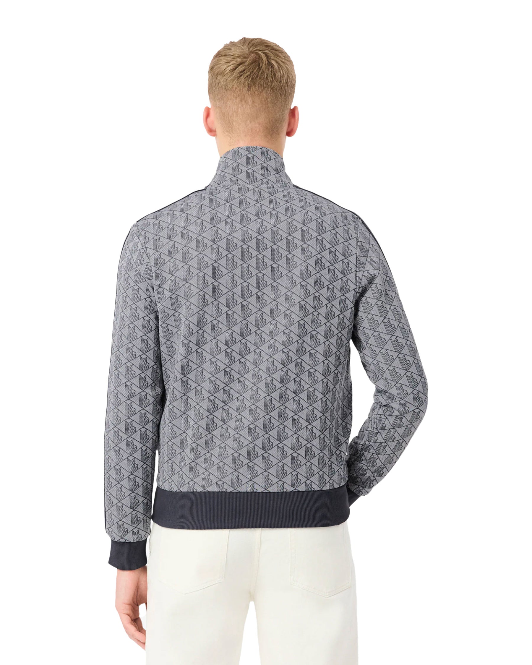 Lacoste Monogram Men's Gray Sweatshirt