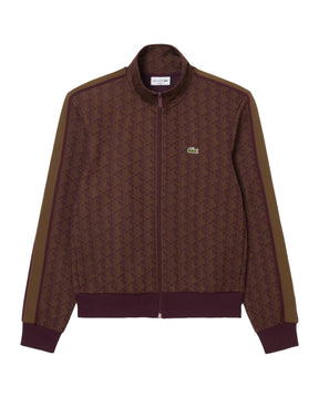 Men's Lacoste Monogram Brown Sweatshirt