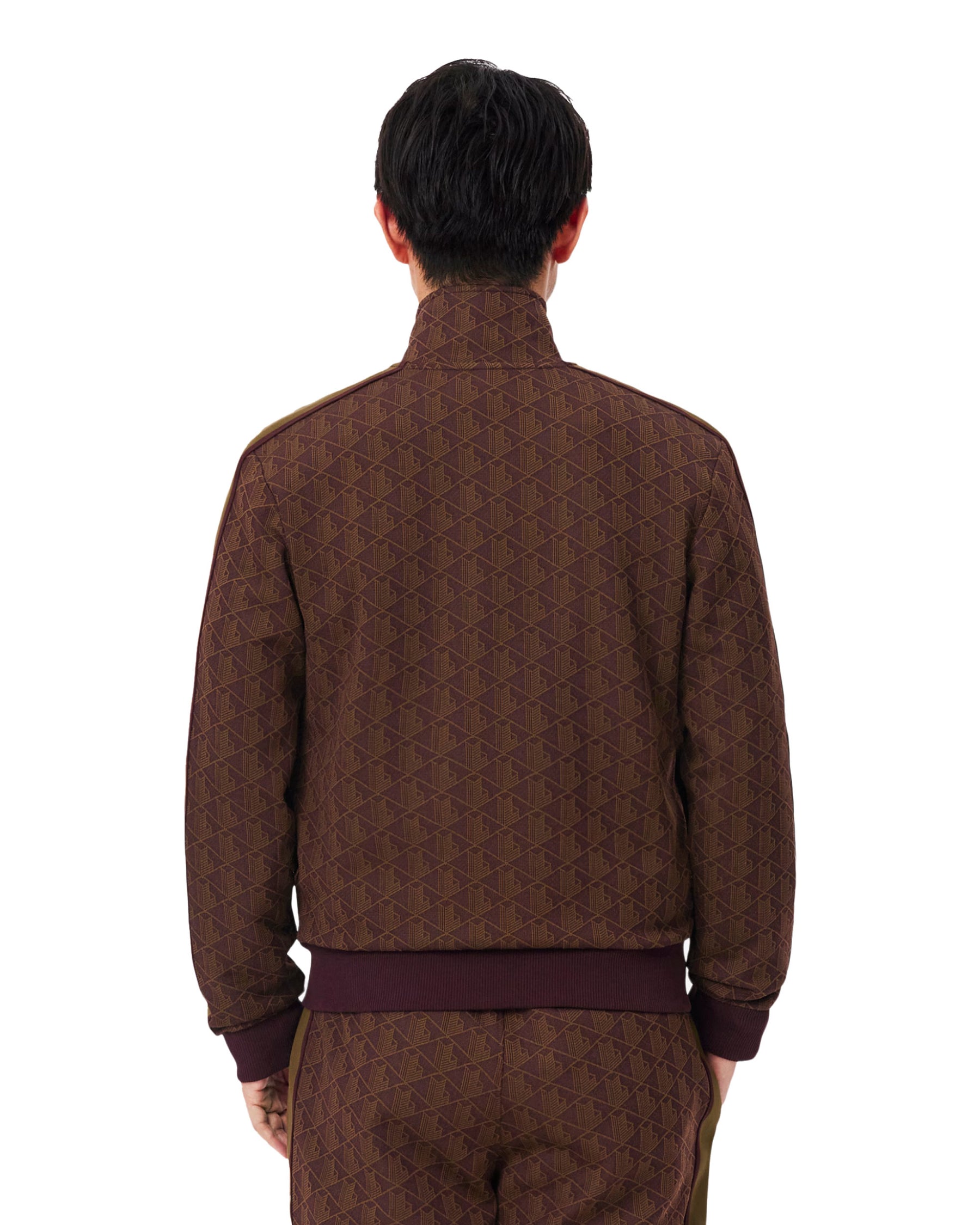 Men's Lacoste Monogram Brown Sweatshirt