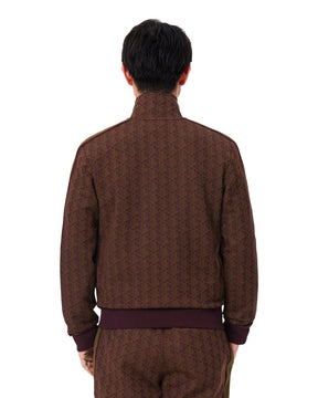 Men's Lacoste Monogram Brown Sweatshirt