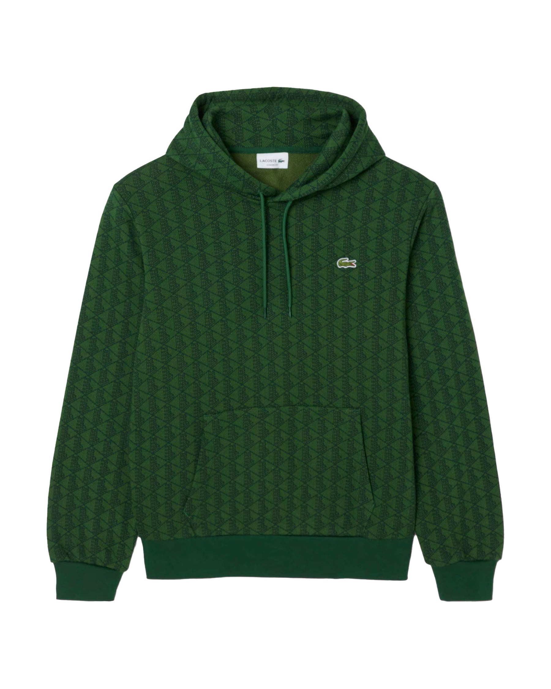 Felpa Uomo Lacoste Monogramma Verde
