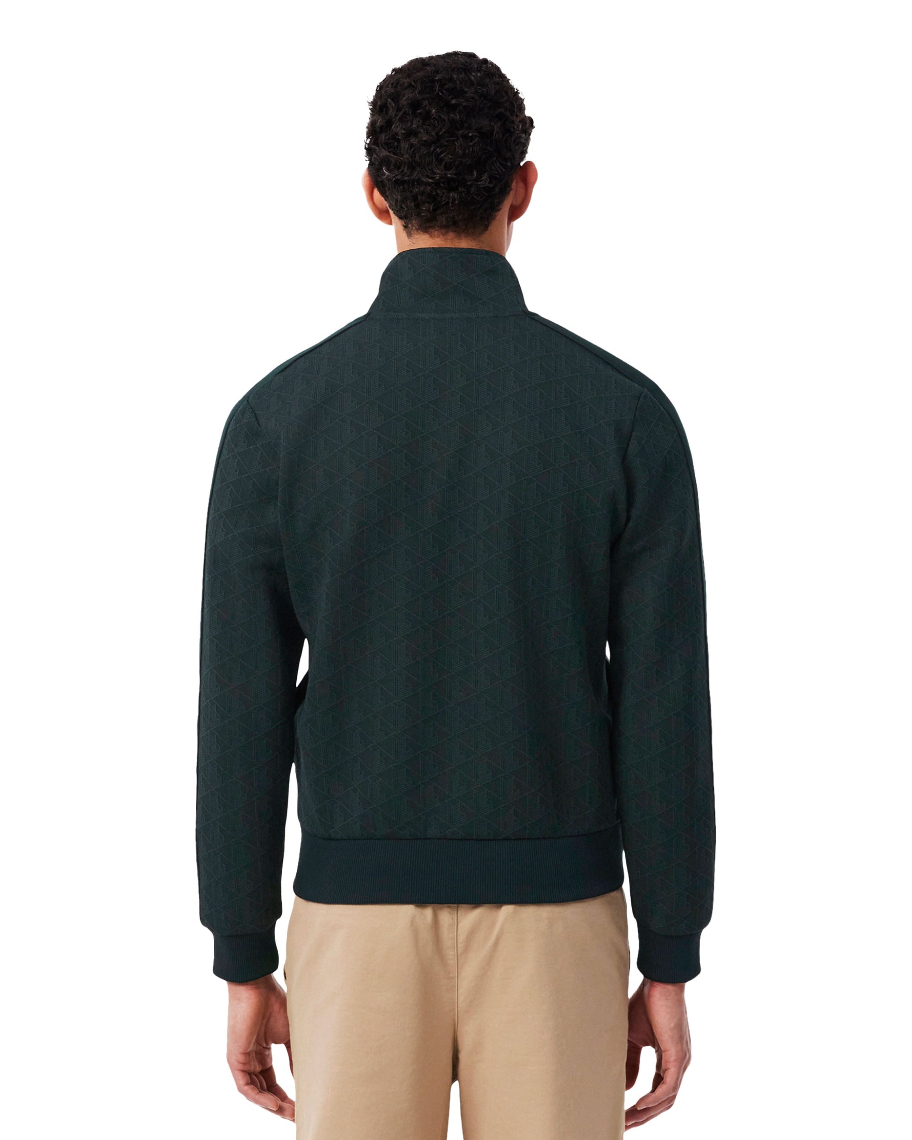 Men's Lacoste Monogram Dark Green Sweatshirt