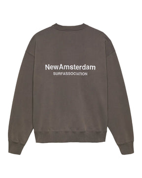 Felpa Uomo New Amsterdam Surfassociation Logo Crewneck Falcon