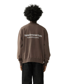 Felpa Uomo New Amsterdam Surfassociation Logo Crewneck Falcon