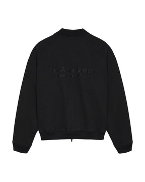 Felpa Uomo New Amsterdam Surfassociation Waffle Zip Up Black