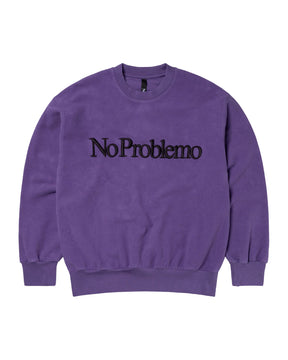 No Problemo Reverse Fleece Sweat Violet