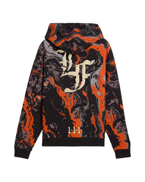 Man's Puma LaFrance HEEM Era Full Zip Orange Glo-AOP