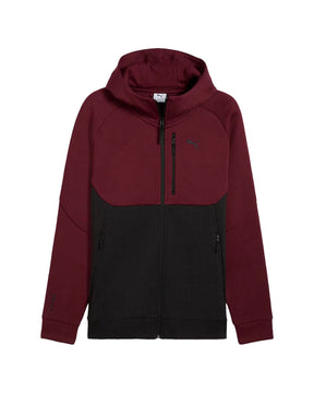 Man's Pumatech Full-Zip Hoodie Ruby Shimmer-Puma Black