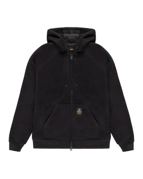 Felpa Uomo RefrigiWear Frankie Full Zip Nera