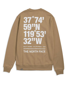 Felpa Uomo The North Face Coordinates Crew Khaki Stone