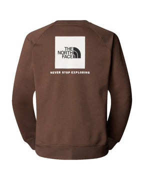 Felpa Uomo The North Face Raglan Redbox Crew Smokey Brown
