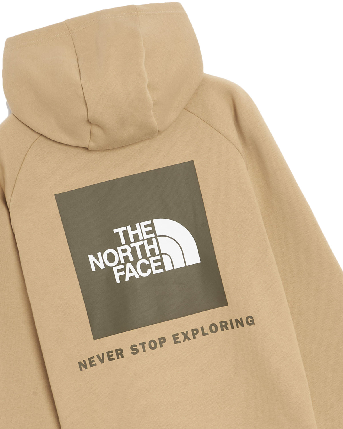 The North Face Raglan Redbox Hoodie Khaki Stone