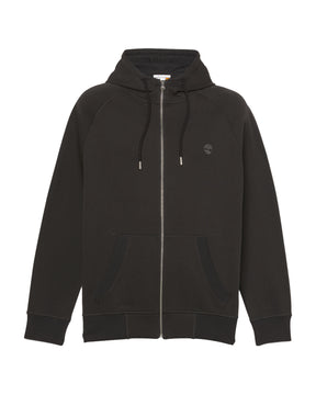 Felpa Uomo Timberland Exeter River Brushed Back Full Zip Hoodie Black