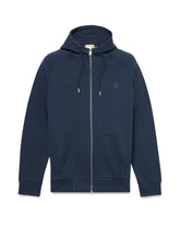 Felpa Uomo Timberland Exeter River Brushed Back Full Zip Hoodie Dark Sapphire Blue
