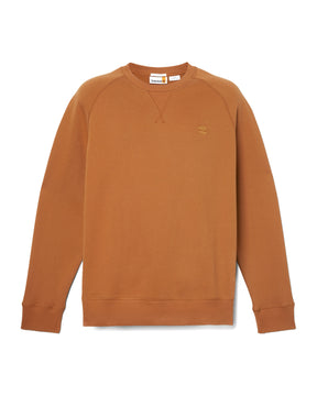 Felpa Uomo Timberland Exeter River Brushed Back Leather Brown