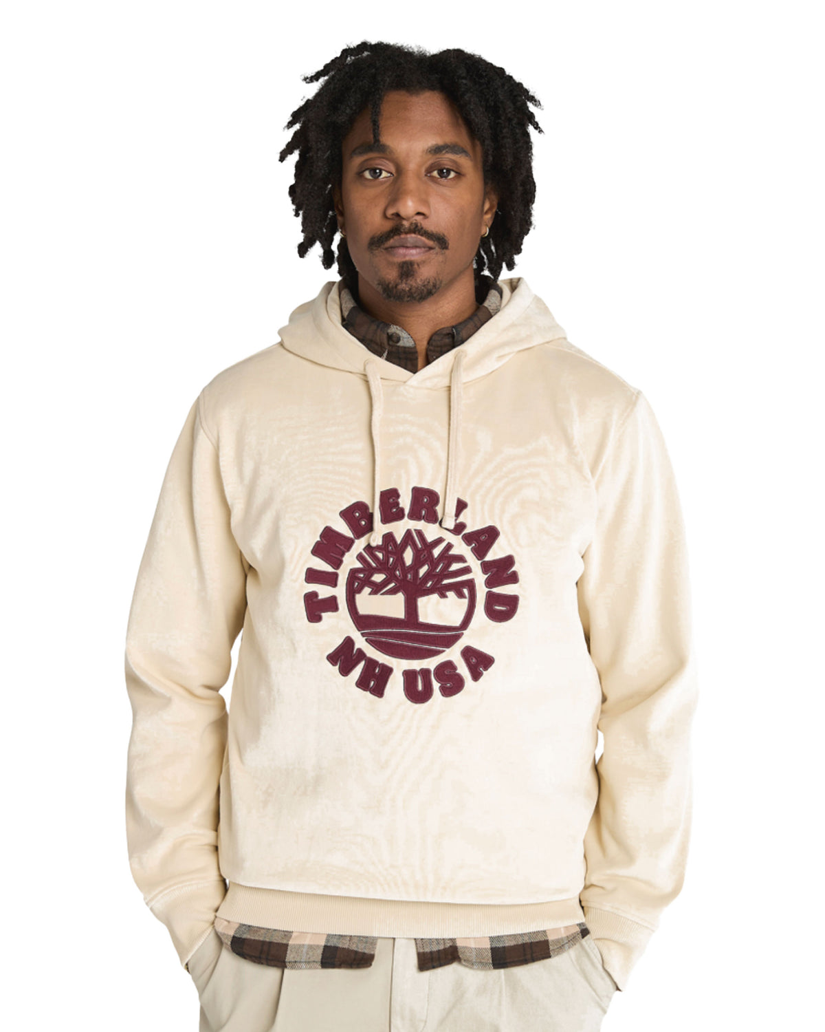 Felpa Uomo Timberland Holiday Graphic Hoodie Angora