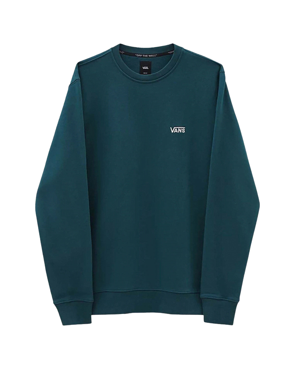 Man Sweatshirt Vans Core Basic Crew Fleece Deep Teal