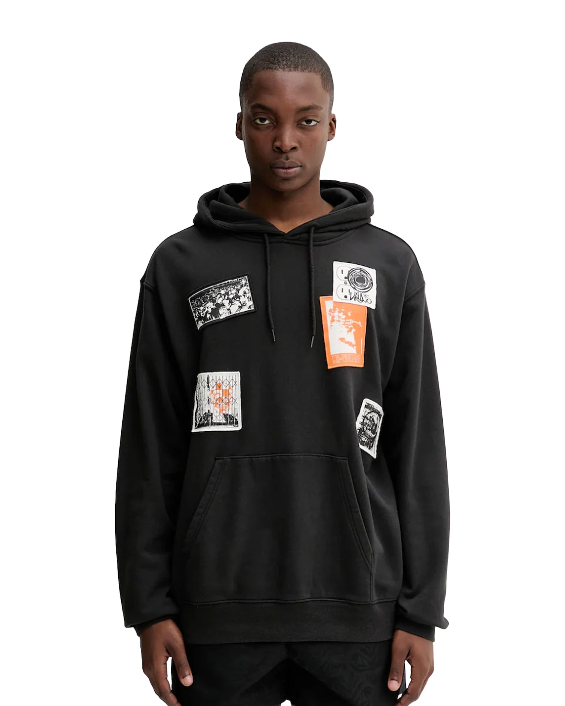 Felpa Uomo Vans Punk Patch Pullover Black