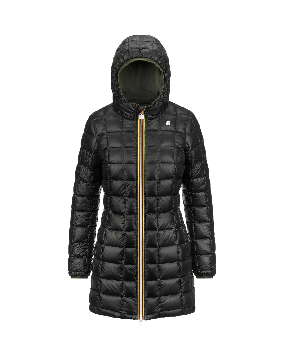 Woman's Jacket K-Way Denise Eco Stretch Thermo Double Green