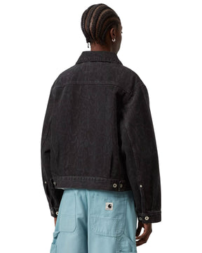 Carhartt Wip Belmar Jacket Snake Camo Women's Jacket Black
