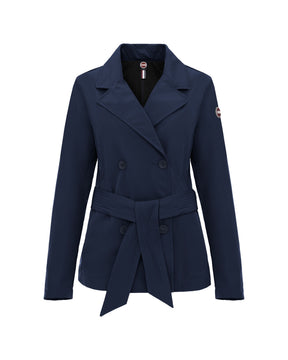 Giacca Donna Colmar Original Trench Corto Impermeabile Blu
