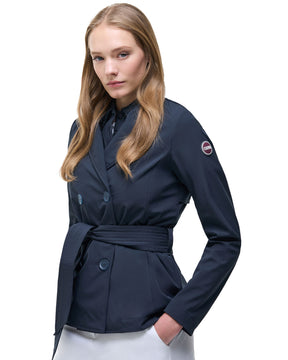 Giacca Donna Colmar Original Trench Corto Impermeabile Blu