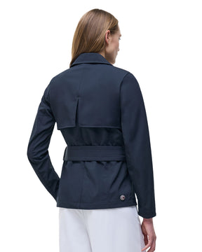 Giacca Donna Colmar Original Trench Corto Impermeabile Blu