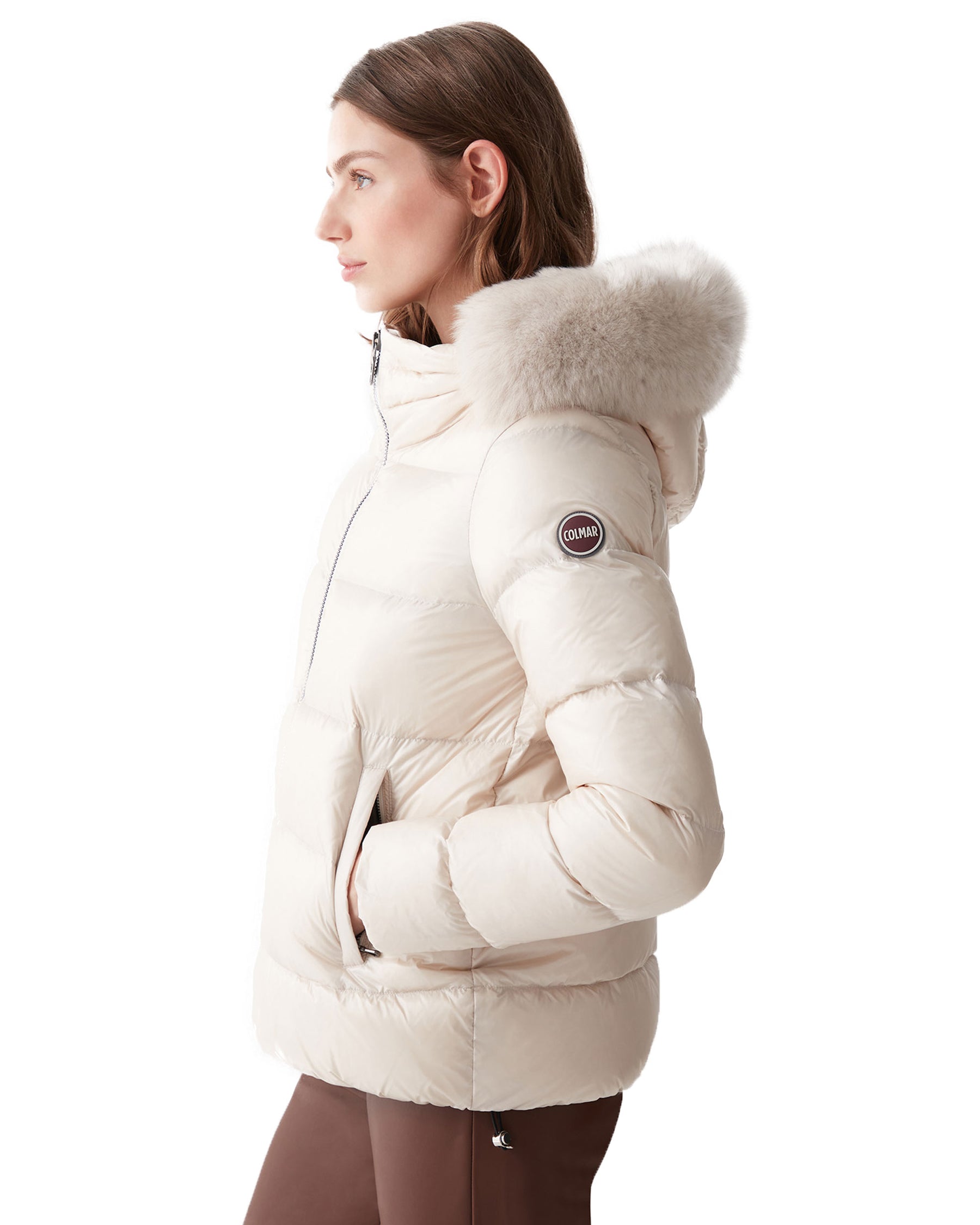 Giacca Invernale Colmar Con Cappuccio In Pelliccia Pelliccia