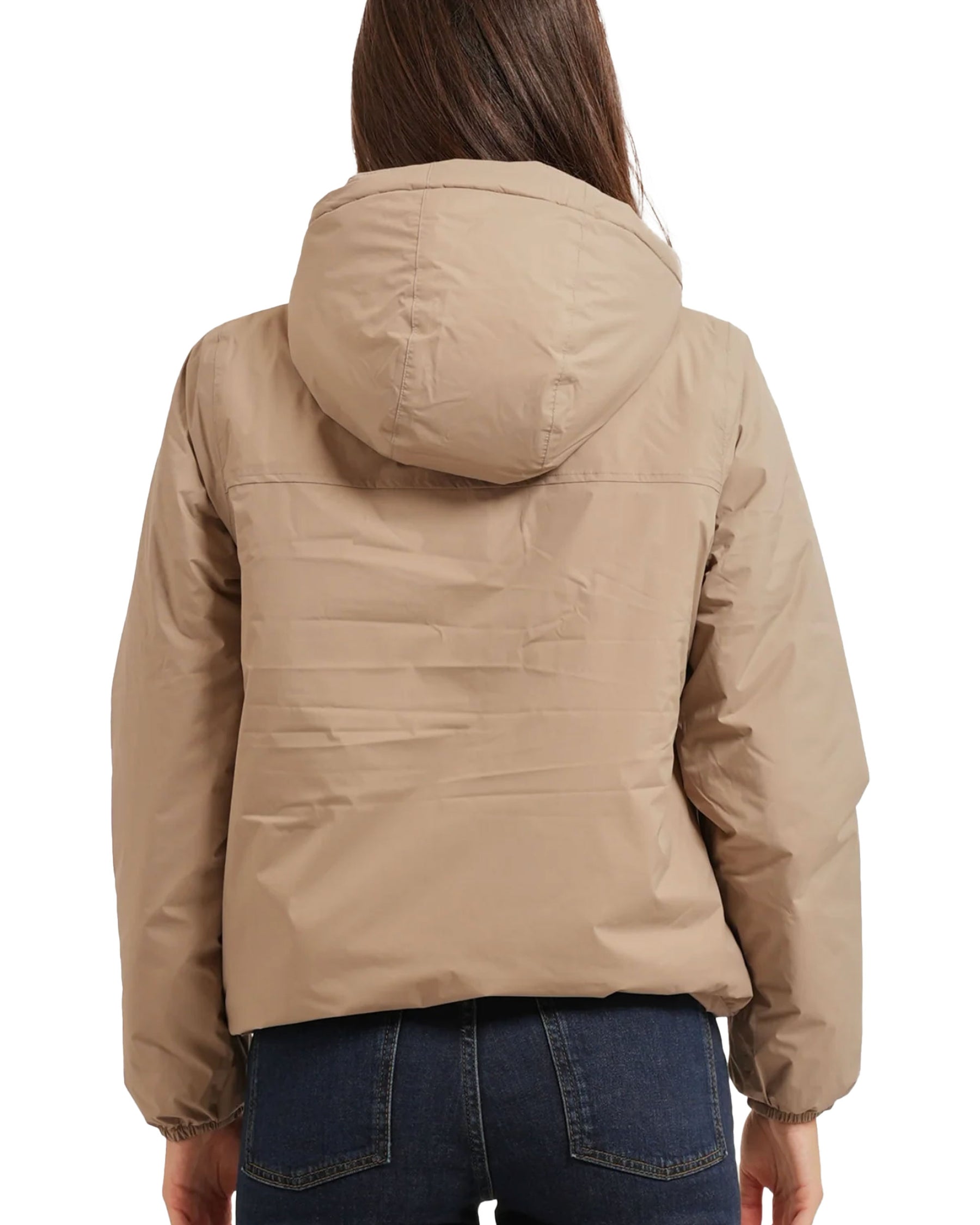 Giacca Donna K-Way Claudette Orsetto Beige