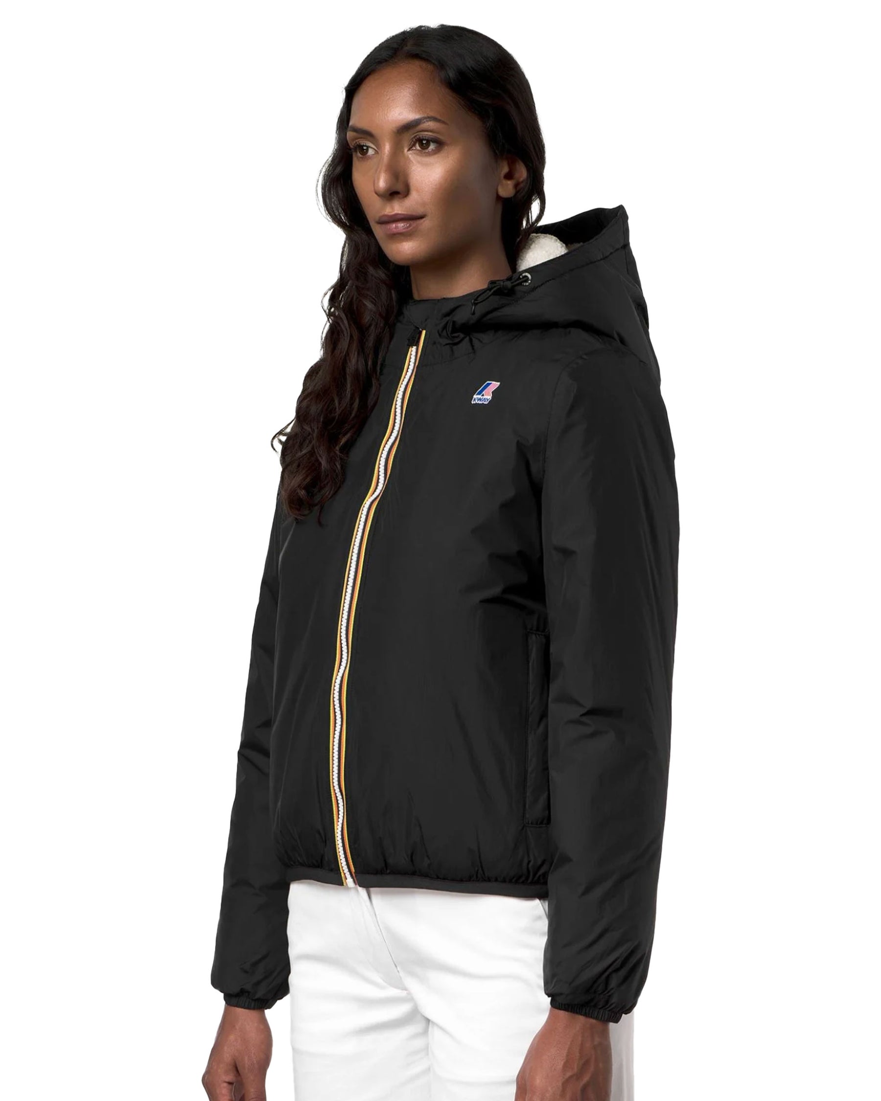 Giacca Donna K-Way Claudette Orsetto Nero
