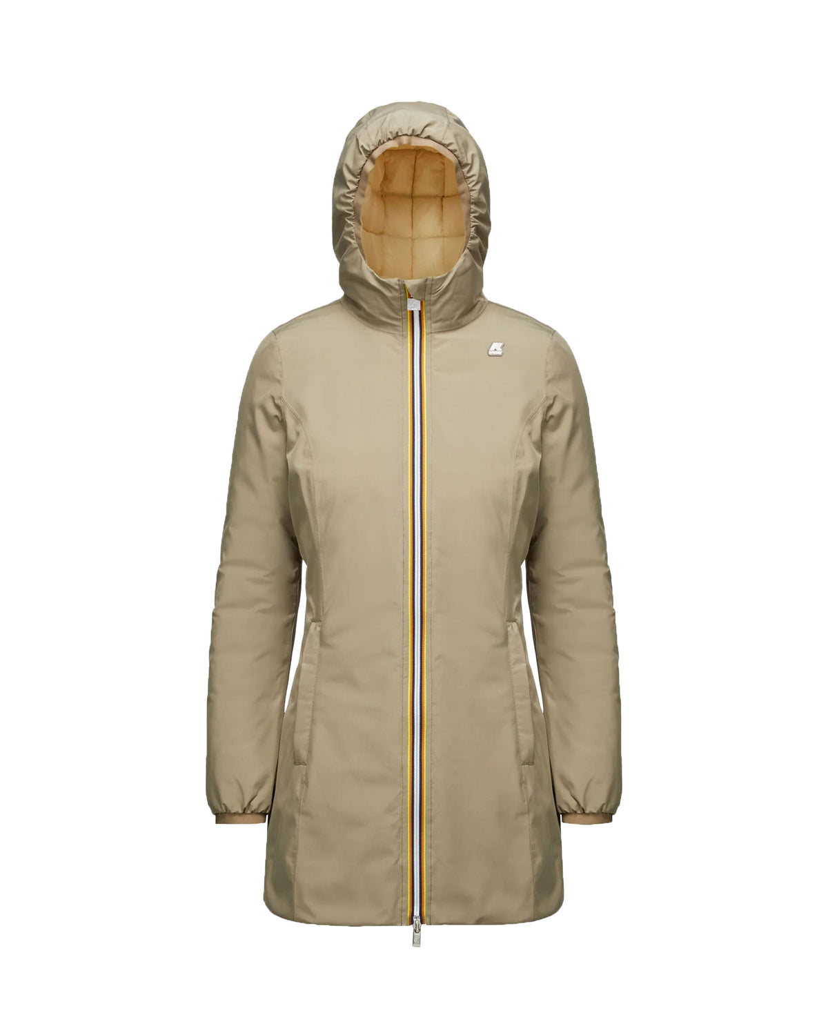 Woman 'sJacket K-Way Denise Eco Stretch Thermo Double Beige