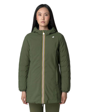 Giacca Donna K-Way Denise St Thermo Double Verde Nero