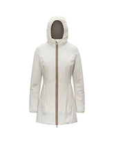 Giacca Donna K-Way Denise St Warm Double Bianco Verde Chiaro
