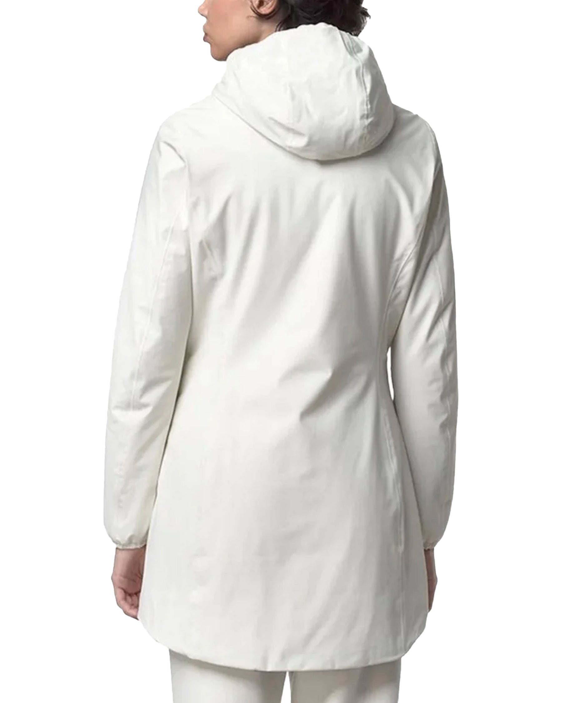 Giacca Donna K-Way Denise St Warm Double Bianco Verde Chiaro