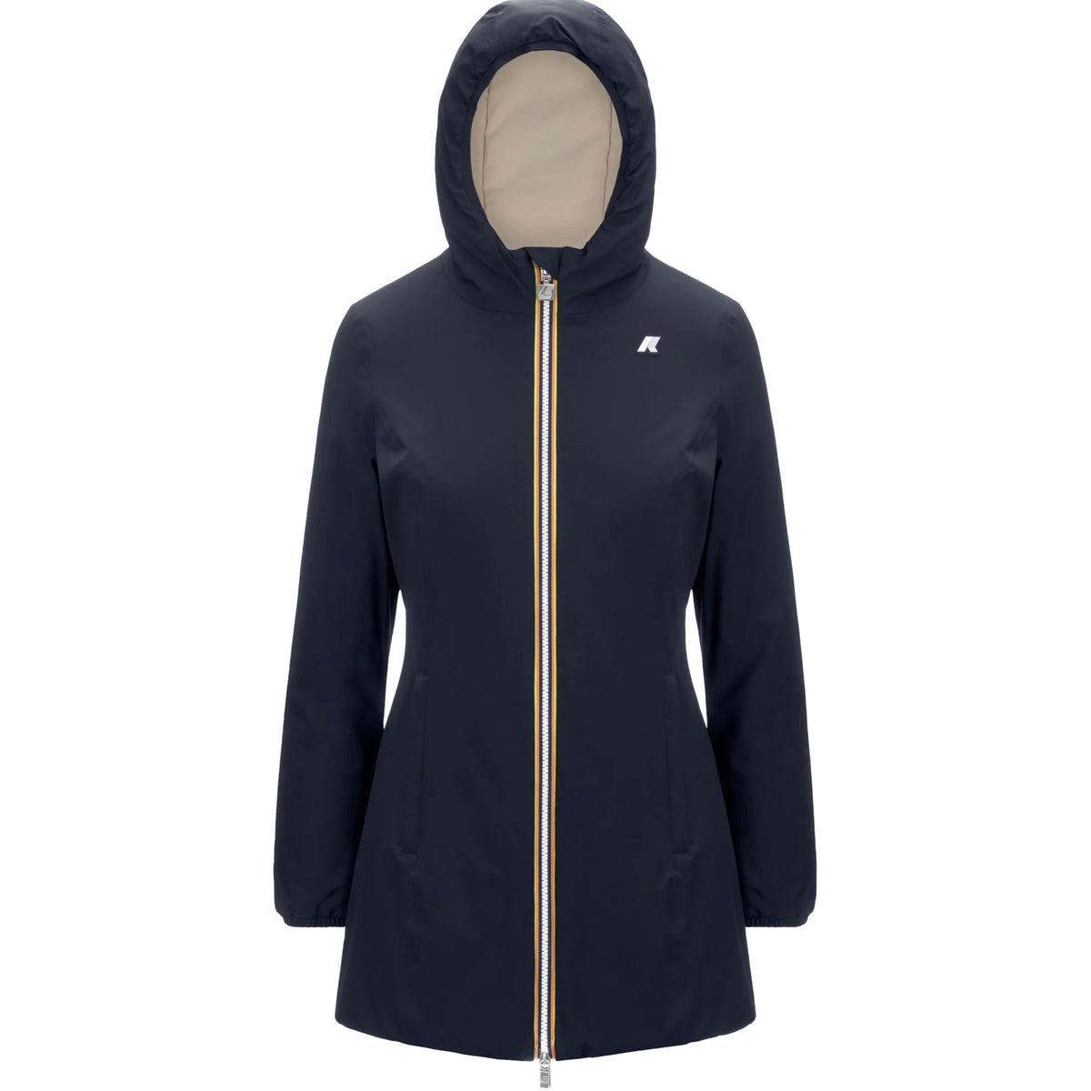 Giacca Donna K Way Denise St Warm Double Blu Beige